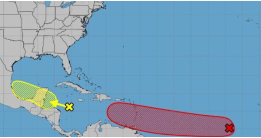 Se aproxima desde el Atlántico sistema que pudiera convertirse en una depresión tropical que afectaría el Caribe clima-del-caribe-posible-tormenta-tropical