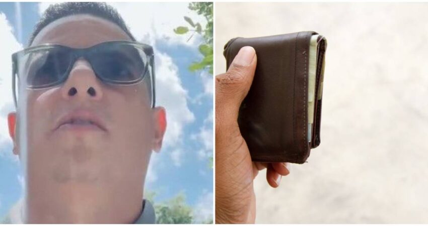 Cubano en Miami se gana los aplausos tras encontrar una billetera en la calle y entregarla a la policía cubano-billetera-dollars