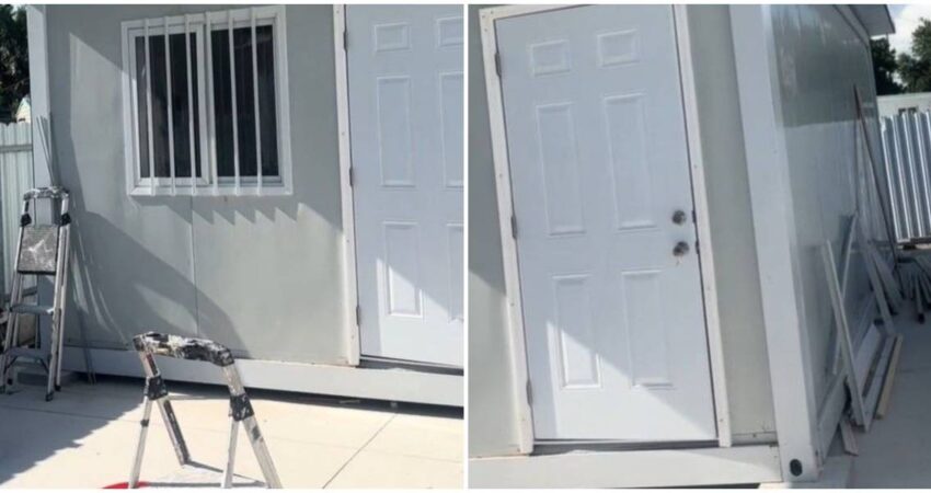 Cubano promociona su emprendimiento en Miami: Un tráiler home para rentar en 1200 cubano-miami-contenedor