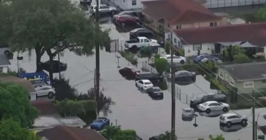 Amanecen inundados algunos barrios de Florida tras torrenciales aguaceros florida-sur-calles