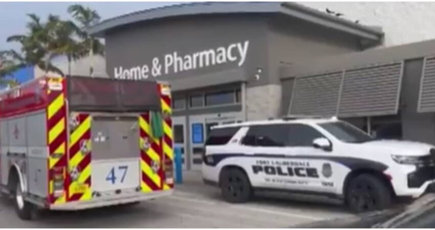 Jรณvenes intentan encender fuegos artificiales dentro de un Walmart en Fort Lauderdale que termina en un incendio fuego-en-Walmart-Fort-Lauderdale