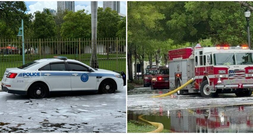 Detienen a un sospechoso de disparar a un hombre en edificio que terminó en llamas en Miami incendio-miami-policia