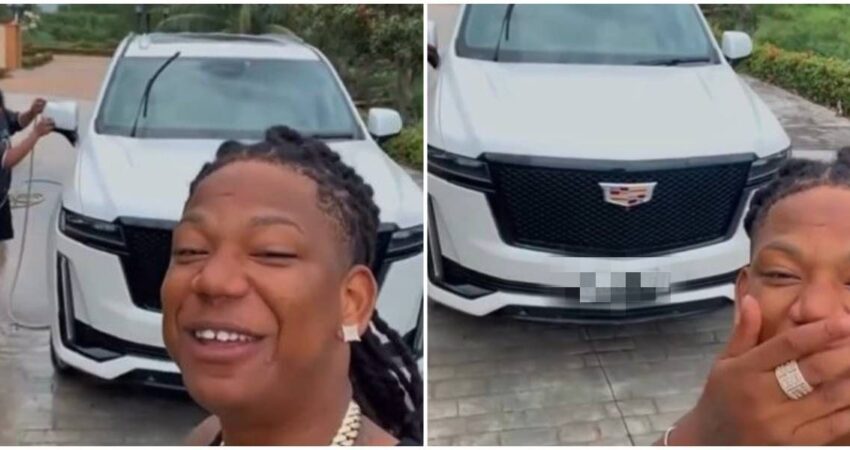Reguetonero cubano Ja Rulay presume de auto SUV Cadillac en Cuba jarulay-auto