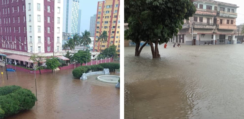 Severas inundaciones en varios municipios de La Habana, debido a las intensas lluvias que no cesan lluvias la habana