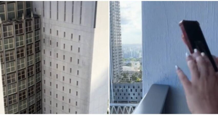 Reclusos en prisión de Miami responden a gritos a baile de una joven desde una terraza del edificio de enfrente presos-miMI