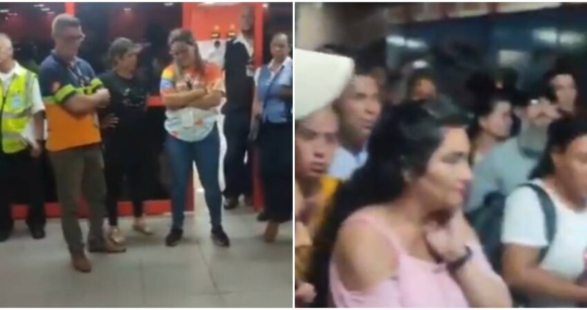 Cubanos se manifiestan en Aeropuerto de La Habana ante la cancelación del vuelo con destino a Nicaragua protesta-en-Cuba-Aeropuerto-de-La-Habana