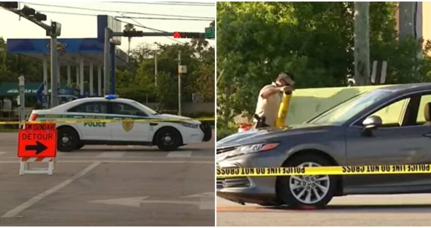 Conductor de un automóvil Toyota Camry termina gravemente herido tras producirse un tiroteo en el suroeste de Miami-Dade tiroteo-en-Miami-Dade-hombre-herido