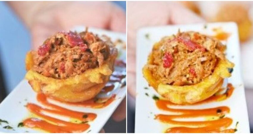 Triunfa en Galicia, España, una cubana al presentar su plato de tostones rellenos de ropa vieja en concurso de tapas tostones-cubana-espana