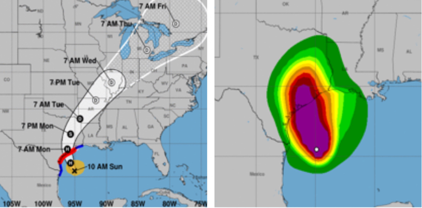 Texas recibe el impacto del huracán Beryl con abundantes lluvias y vientos fuertes después que este tocara tierra Beryl
