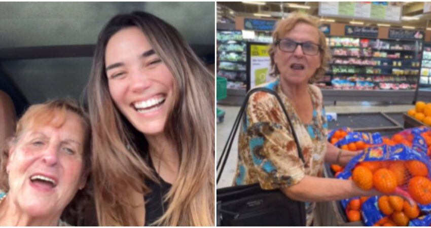 Abuela de la actriz y modelo cubana Rachell Vallori sorprendida con los mercados en Estados Unidos abuela-cubana-supermercado-en-Bahamas