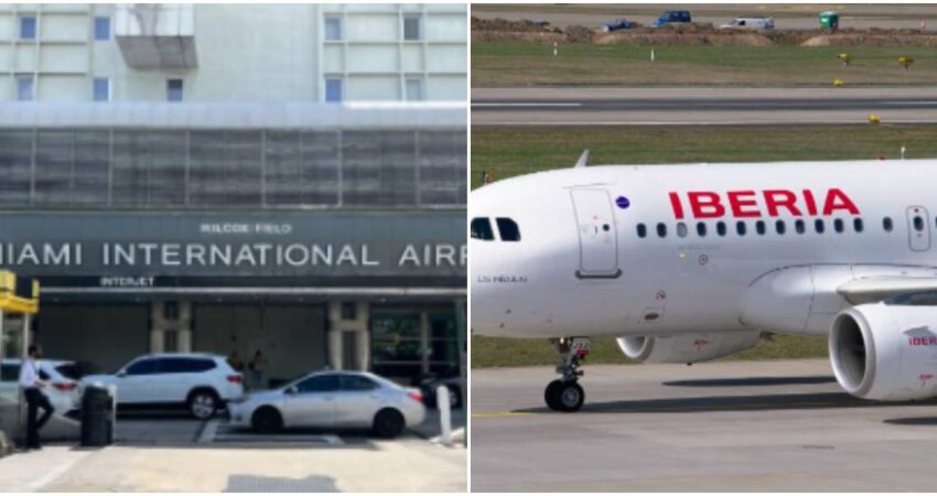 Cubana relata los momentos de tensión durante un vuelo de Madrid a Miami avion-Iberia-desvio-a-Miami