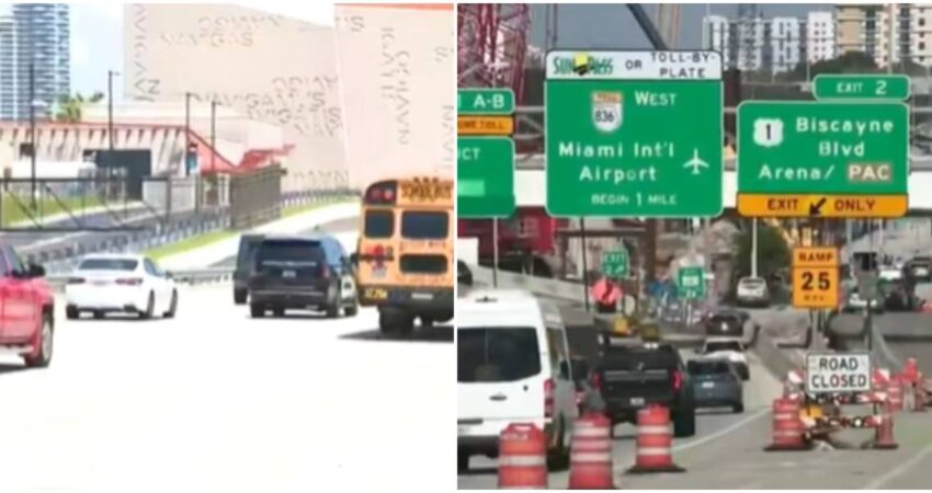 La salida a Biscayne de la calzada MacArthur experimentará importantes cambios a finales de este mes cambio-en-la-salida-a-Biscayne-nuevo-patron-de-trafico