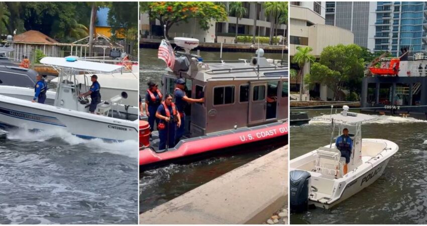 Varias agencias patrullan en el Río Miami ante aumento de la actividad miami-rio-policia