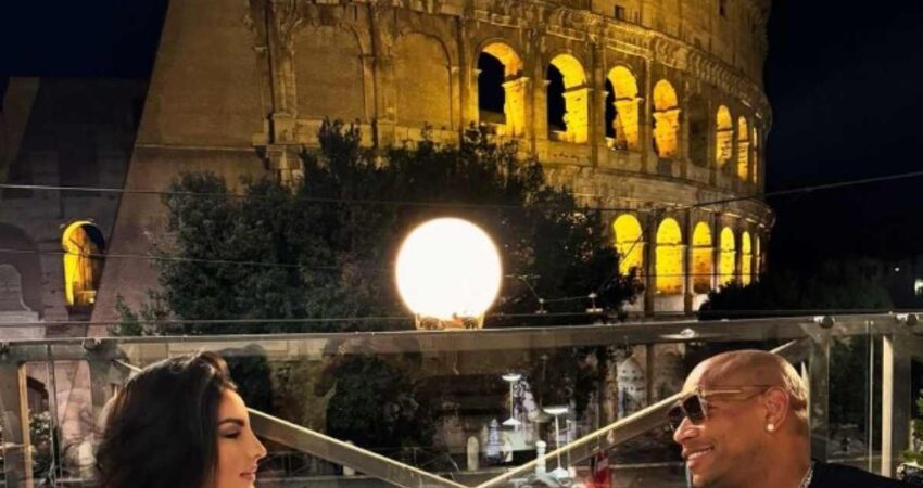Alexander Delgado y Mily Alemán de romántica velada junto al Coliseo Romano mily-aleman-alexander-brindis