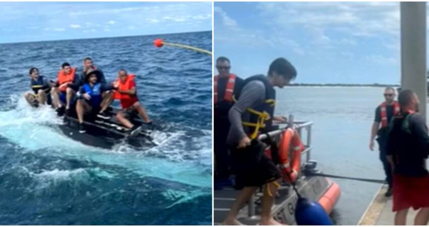 Guardia Costera rescata a cinco navegantes luego de que su embarcación se volcara cerca de la costa de Jacksonville rescate-de-navegantes-Guardia-Costera