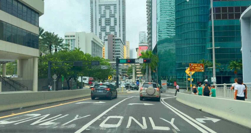 Tráfico entre el Downtown de Miami y South Beach trafico-downtown-southbeach