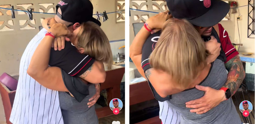 Cubano regresa a la Isla después de cinco años y sorprende a su mamá video