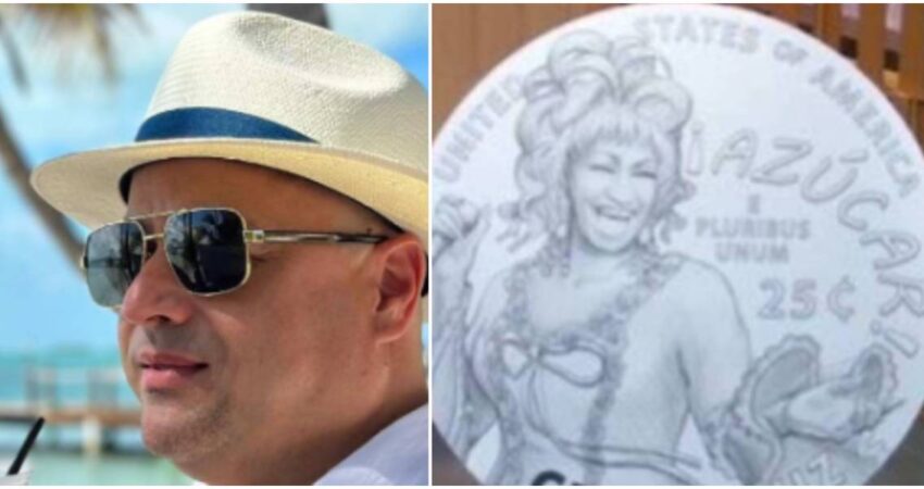 Humorista cubano Andy Vรกzquez regalarรก en sus presentaciones monedas que poseen la imagen de Celia Cruz andy vazquez-moneda de Celia cruz