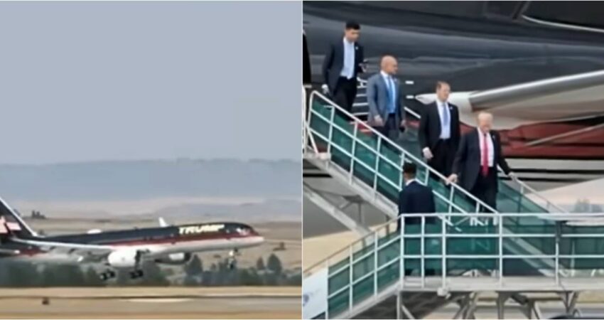 Avión privado de Trump se vio obligado a realizar aterrizaje de emergencia debido a fallos mecánicos avion-trump-viaje