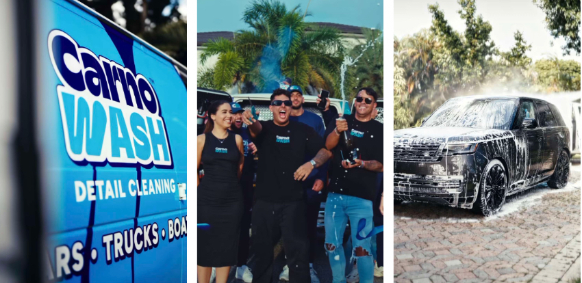 El humorista e influencer cubano Carnota se estrena como empresario en Miami carno wash