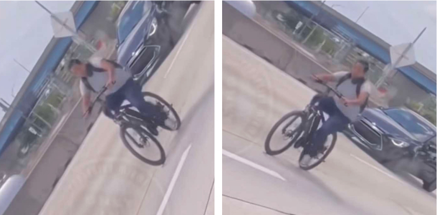 Hombre en bicicleta en el Expressway de Miami desata polรฉmica en redes ciclista