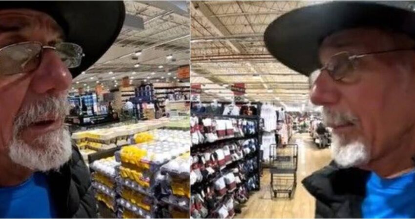 Cubano a sus 68 años de edad se emociona al visitar por primera vez un supermercado y ver tanta abundancia en México cubano-mexico