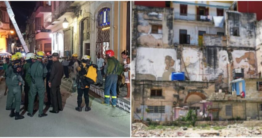 Rescatan a varias personas tras quedar atrapadas en un derrumbe de La Habana Vieja derrumbes-en-La-Habana-crisis-de-viviendas