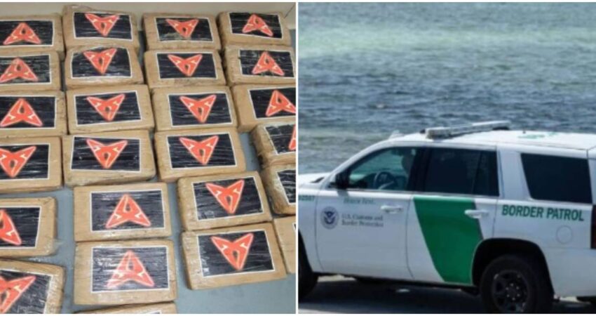 Autoridades incautan 70 libras de cocaína halladas en una playa de los Cayos de Florida tras el impacto de la tormenta Debby hallazgo-de-cocaina-patrulla-fronteriza