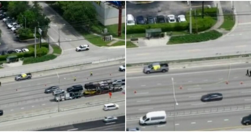 Policía de Hialeah investiga hombre muerto dentro de una camioneta en la autopista de Palmetto hombre muerto- autopista Palmetto