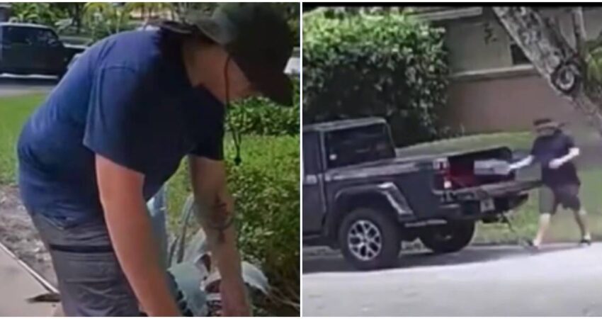 Policía de Pinecrest solicita ayuda para atrapar a un ladrón que robó unos paquetes del porche de la casa de un bombero ladron-de-paquetes-casa-de-bombero