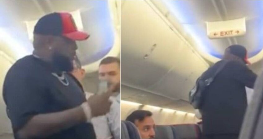 Altercado de El Micha este sábado en un vuelo de La Habana a Miami y lo obligan a bajar del avión micha-avion-miami