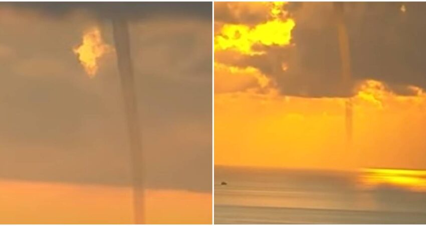 Captan en cรกmara tromba marina en Fort Lauderdale tromba marina-fort lauderdale