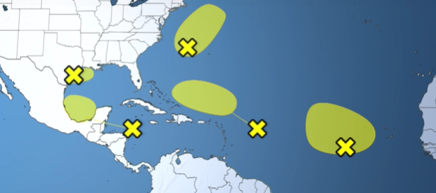 Centro Nacional de Huracanes de Estados Unidos monitorea cinco disturbios en el Atlántico Captura de pantalla 2024-09-05 134424