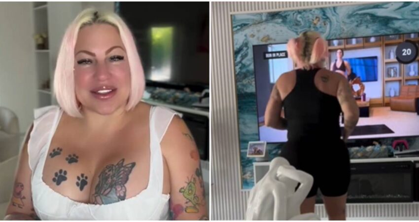 Cantante cubana La Diosa muestra su rutina de ejercicios y su sufrimiento: "¡Ay qué dolor! ¡Ay la rodilla!" La Diosa-rutina de ejercicios