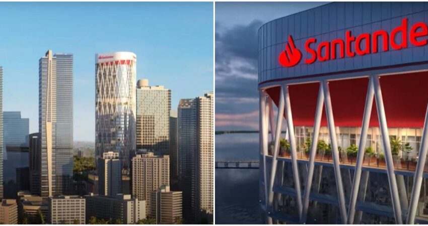 Banco Santander anuncia la construcción de una torre de 41 pisos para oficinas en el icónico barrio de Brickell brickell-santander