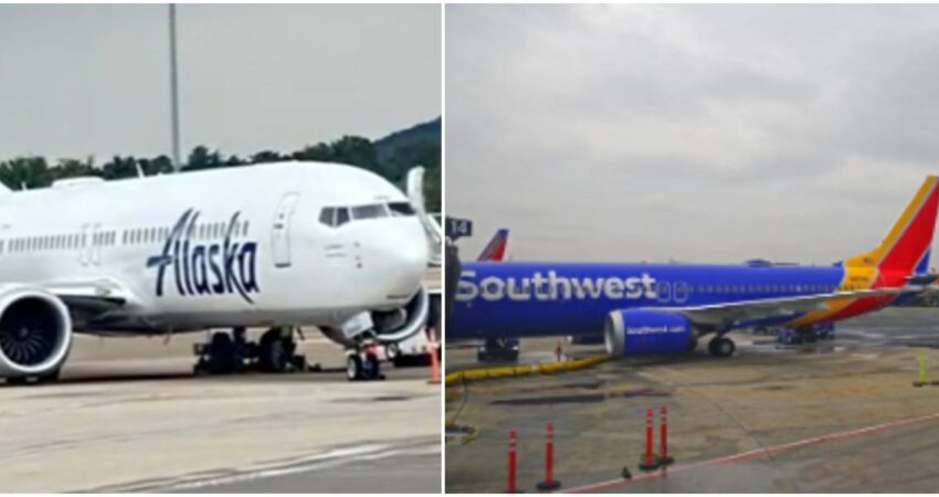 Casi chocan aviones de Alaska Airlines y Southwest por error de torre de control en aeropuerto de Nashville: No se reportaron heridos choque de aviones- Alaska y Southwest