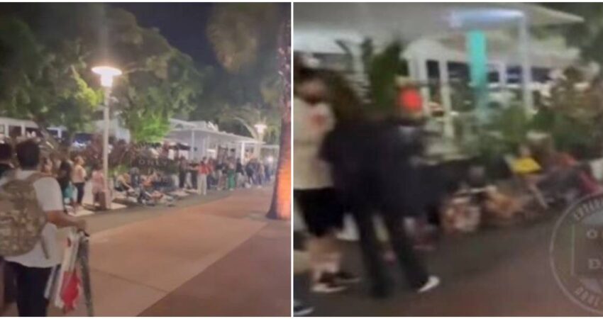 Personas hacen fila toda la noche en Miami para comprar el nuevo iPhone 16 cola-iphone