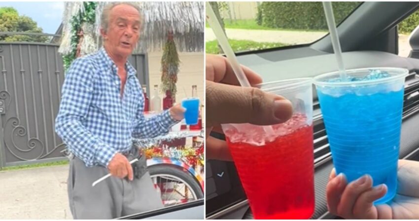Cubano vendedor de granizado en Hialeah desata polémica en TikTok: "Ya me extrañaba que eso no existiera en Hialeah" costumbres cubanas en Hialeah-cubano vendiendo granizado