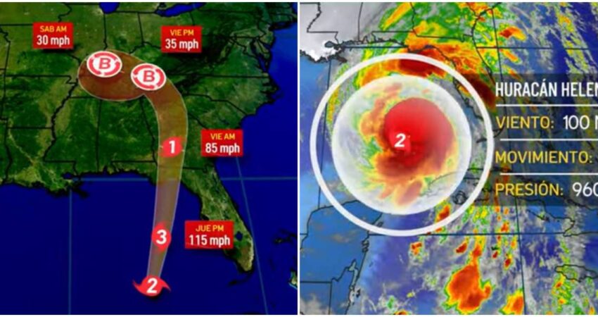 Helene se convierte en huracán categoría 2 mientras la Florida se prepara minimizar los estragos huracán helene-actualizaciones