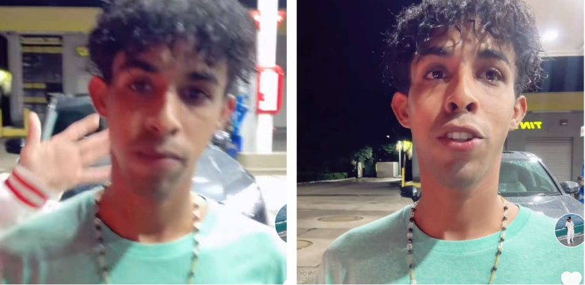 Agradecido joven cubano que se quedó en la calle en Florida hace unos días, después de la ayuda que ha recibido joven cubano