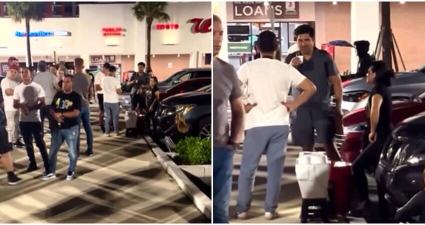 Cubanos hacen largas colas en Miami para sacar la licencia de conducción licencia de conducción- largas filas en Miami