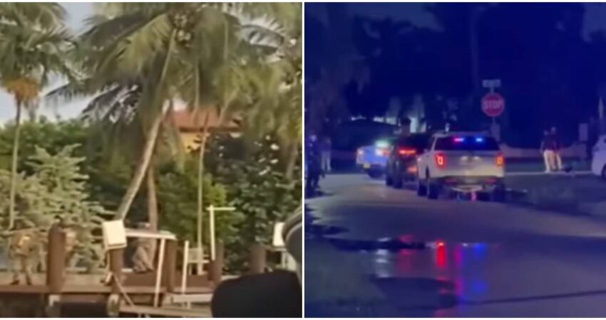 FBI realiza operativo en una casa de lujo en Miami por orden de la corte operativo del FBI-allanamiento de morada en Miami
