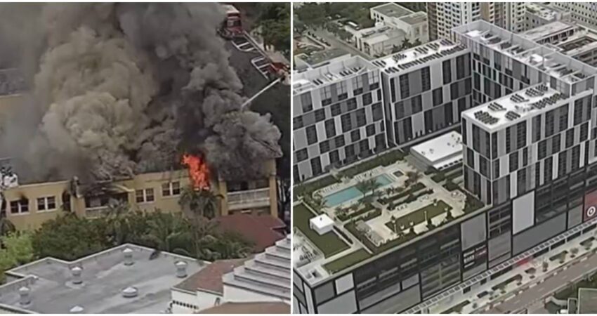 Inquilinos que quedaron desplazados tras voraz incendio en Miami se trasladan a nuevos apartamentos en el edificio Sawyer´s Walk reubicación de residentes-incendio en Miami