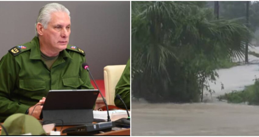 Suman 7 víctimas mortales tras el paso del huracán Oscar por Guantánamo Díaz-Canel-Inundaciones en Guantánamo