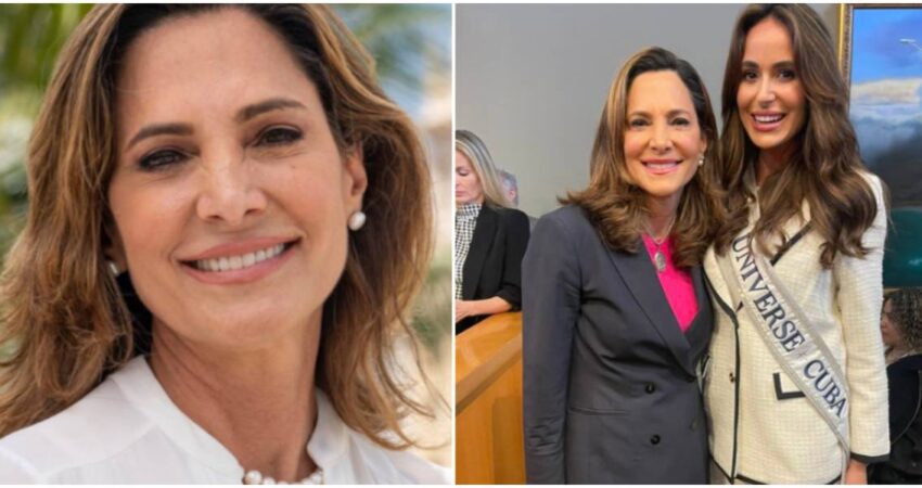 Congresista cubanoamericana María Elvira Salazar se encuentra con Marianela Ancheta la Miss Universo Cuba 2024: "El exilio verá desfilar a su reina en México" María Elvira Salazar- Miss Universo Cuba