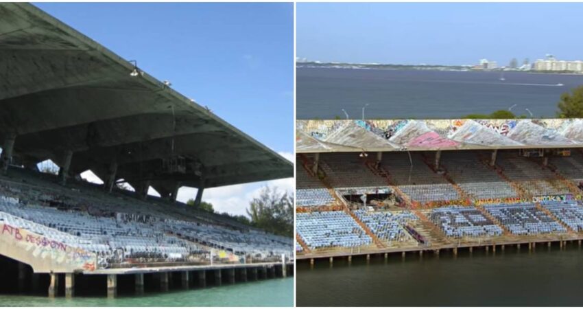 Miami Marine Stadium continúa deteriorándose tras 32 años de clausura y las autoridades no han hecho nada para revertir la situación Miami Marine Stadium-abandono