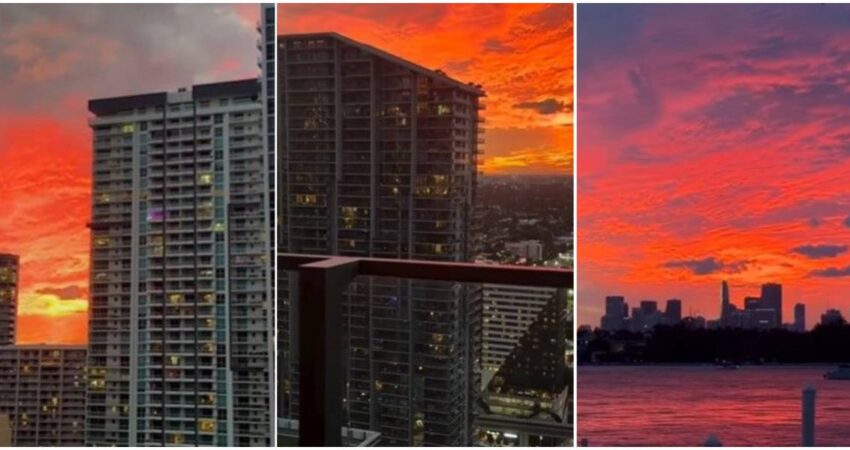 Vibrante atardecer en Miami: Luces y colores sorprendentes atardecer-miami (1)