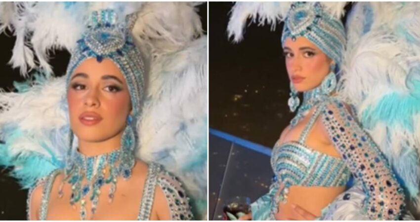 Camila Cabello aprovecha Halloween para rendir homenaje a Cuba vistiéndose como una bailarina del Cabaret Tropicana de los años 50 camila cabello-disfraz