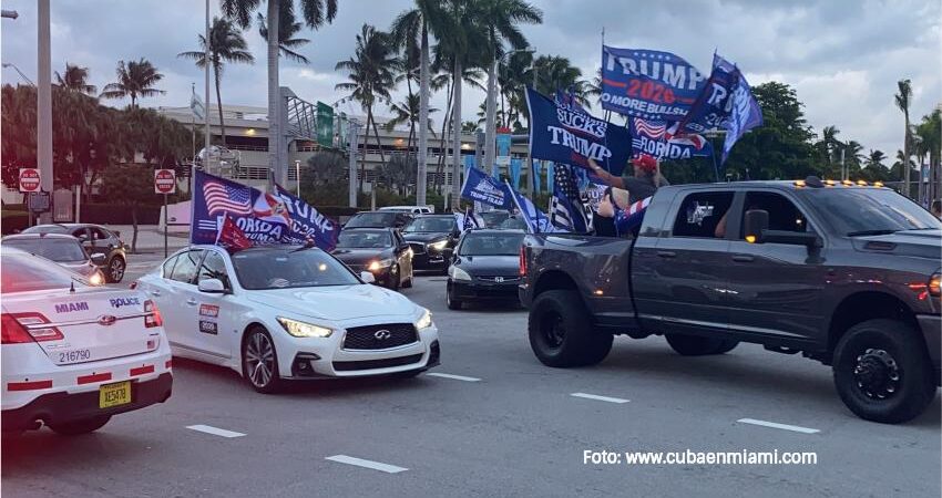 Convocan caravana en Miami en apoyo al presidente Trump y su trabajo contra las dictaduras caravana-pro-trump-miami06-1