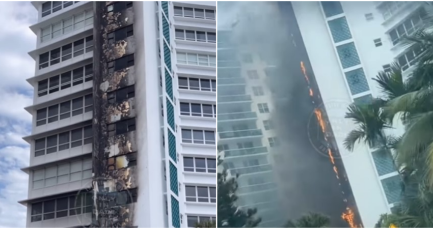 Edificio en Miami Beach sufre afectaciones tras incendio de un contenedor de basura en la calle edificio-miami-beach